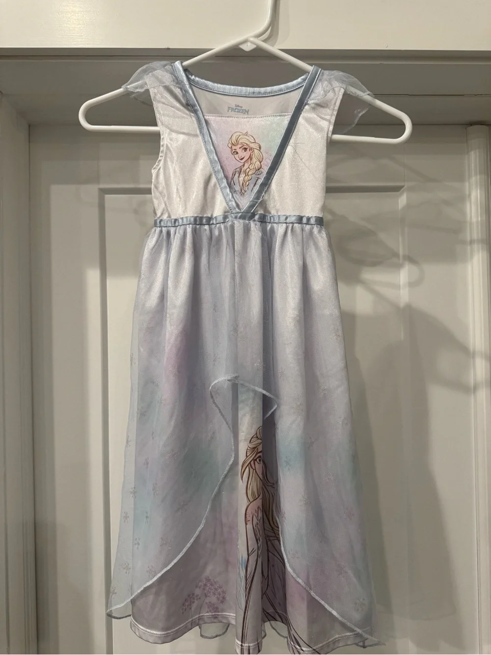 Disney Elsa Light Blue & White Girls' Nightgown